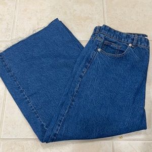 Zara Hi-Rise Cropped Denim Jeans